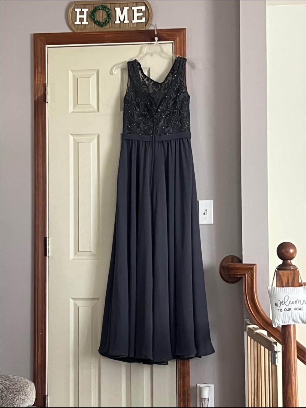 Kennedy Blue mother of the bride dress color charcoal size 6
